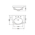 Vanitory Ferrum Venecia Blanco 48 cm (Pie) - tienda online