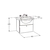Vanitory Ferrum Venecia Blanco 48 cm (Colgar) - tienda online
