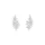 Brinco Earcuff Navetes 3mm no Ródio Branco, cravejado com zircônias