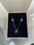 Conjunto Gota Cravejado Ródio Branco - comprar online