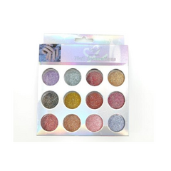 GLITTER KIT x 12 PARA DECORACION DE UÑAS - CITY GIRL