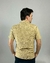 Camisa Cotelê Slim Manga Curta — Malha Canelada Premium