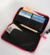 Billetera/Portadocumentos Amelie negra con fucsia - comprar online