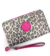 Billetera/Portadocumentos Amelie animal print gris