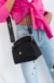 Bandolera Dominique negra correa sublimada - comprar online