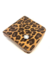 Billetera Marion print con cierre beige