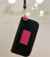 Billetera Nicolle Negra con cierre fucsia