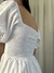 Vestido midi Amélia branco - Dylopi Store