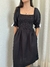 Vestido midi Amélia preto - Dylopi Store