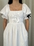 Vestido midi Amélia branco - comprar online
