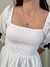 Vestido midi Amélia branco na internet