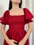 Vestido midi Amélia vermelho - comprar online