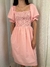Vestido midi Amélia rosa