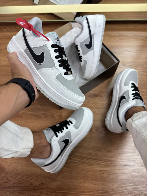 Air Force 1 - Branco/Preto/Cinza