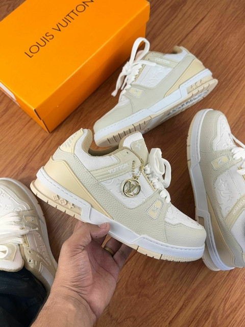 Tênis LV - Branco/Bege