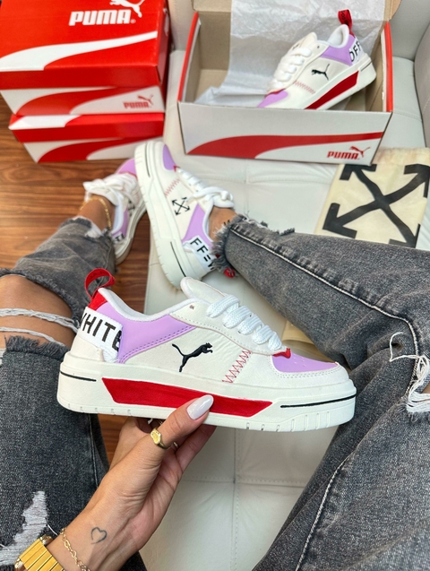 Puma X OFF WHITE - Branco/Rosa