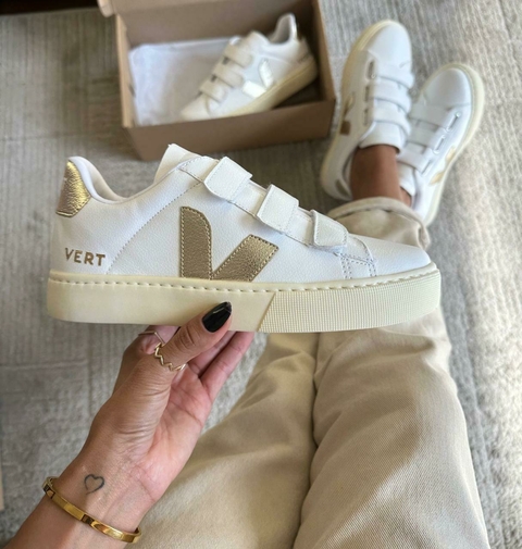 Vert - Velcro - Dourado