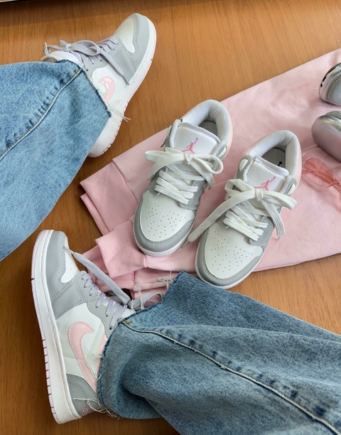 Air Jordan 1 Low -Cinza/Rosa - comprar online