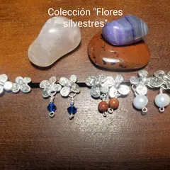 Aros Flores silvestres con perlas de río en internet