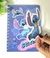 CADERNO ESPIRAL STITCH FECHAMENTO COM VELCRO E FOLHAS DECORADAS