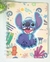 CADERNO ESPIRAL STITCH FECHAMENTO COM VELCRO E FOLHAS DECORADAS
