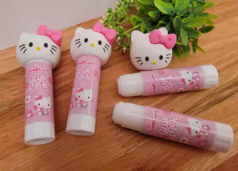 COLA BRANCA BASTÃO COM PONTEIRA HELLO KITTY - UNIDADE