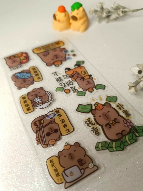 CARTELA DE ADESIVOS FOFOS CAPIVARA - UNIDADE

Adicione um toque de charme aos seus cadernos, agendas e planners com nossa Cartela de Adesivos Capivara!

Características: - Design super fofo com capivaras adoráveis - Alta qualidade que garante durabilidade
