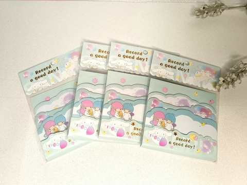 BLOCO ADESIVO LITTLE TWIN STARS - 3 BLOCOS COM 20 FOLHAS

Prepare-se para uma explosão de fofura com o nosso Bloco Adesivo Little Twin Stars! 