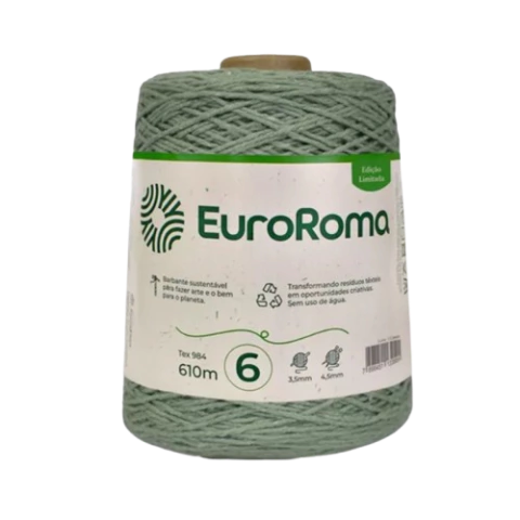 Barbante 600g EuroRoma Esmeralda - 802 Fio N°06