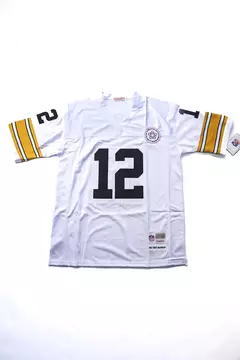 Camiseta Pittsburgh Steelers -Retired Player 12 Bradshaw - White