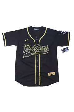 Raiders baseball Negra y Dorada - Jackson #34