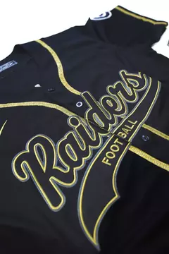 Raiders baseball Negra y Dorada - Jackson #34 - comprar online