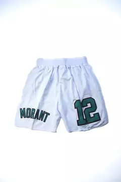 Short Memphis Grizzles White - Morant #12 en internet