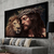 Quadro Decorativo 1 Tela Religiosos Jesus Coroa de Espinhos Salvador Leão Redentor Amor Sacríficio na internet