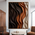 Quadro Decorativo 1 Tela Abstratos Ondas Marrom Plaster Art na internet