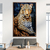 Quadro Decorativo 1 Tela Animais Leopardo Pintura a Oleo na internet