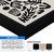 Quadro Decorativo 1 Tela Leão Preto e Branco Olhos Azuis - loja online