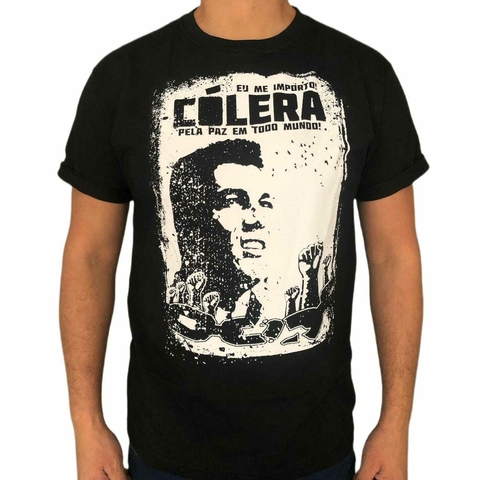 Camiseta Banda Cólera - Redson - Eu me Importo Pela Paz Em Todo Mundo * Camiseta Oficial *