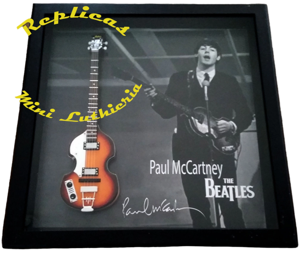 Quadro Replicas Mini Luthieria - Paul McCartney - Beatles