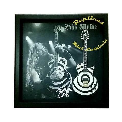 Quadro Replicas Mini Luthieria - Zakk Wilde - Ozzy Osbourne - Black Label Society