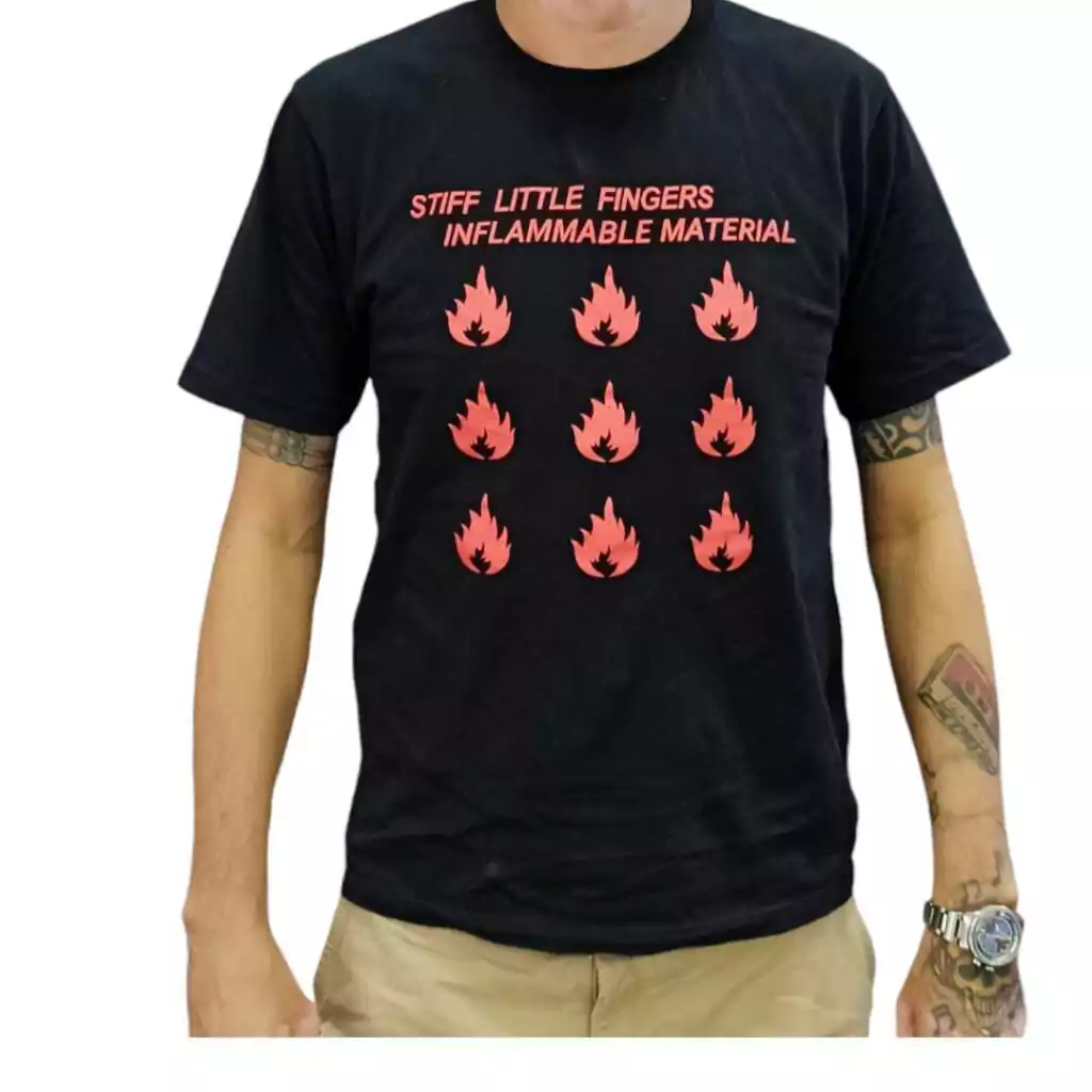 Camiseta Stiff Little Fingers - Inflammable Material