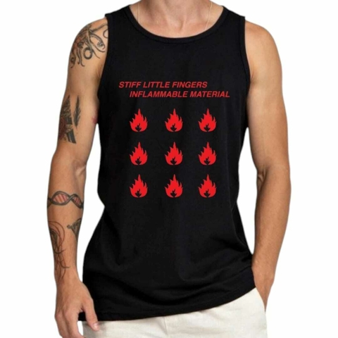 Camiseta Regata Stiff Little Fingers - Inflammable Material
