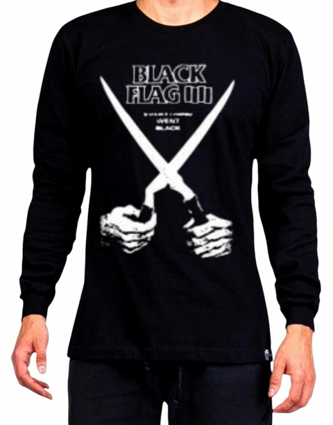 Camiseta Manga Longa Black Flag - Everything Went Black - comprar online