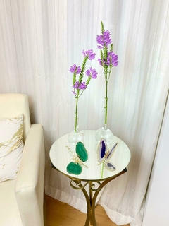 Vaso tubo balão grande vidro