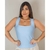 Blusa regata decote quadrado - loja online