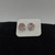 Aros plata trabajada con piedra rosa