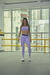 Legging Lilás HEPTA – Cintura Alta com Recorte Modelador - comprar online
