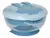 Kit Refeição: Bowl com Compartimento Ventosa e Talheres Azul (6m+) - Buba