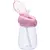Garrafa De Agua Infantil Tritan Resistente Canudo Silicone Rosa - Buba na internet