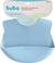 Babador em Silicone com Pega Migalhas Azul Buba